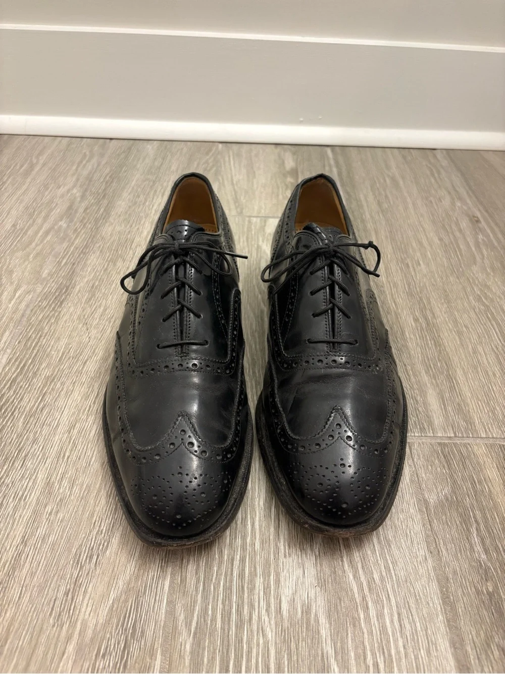 Johnston & Murphy Black Leather Men’s Dress Shoes